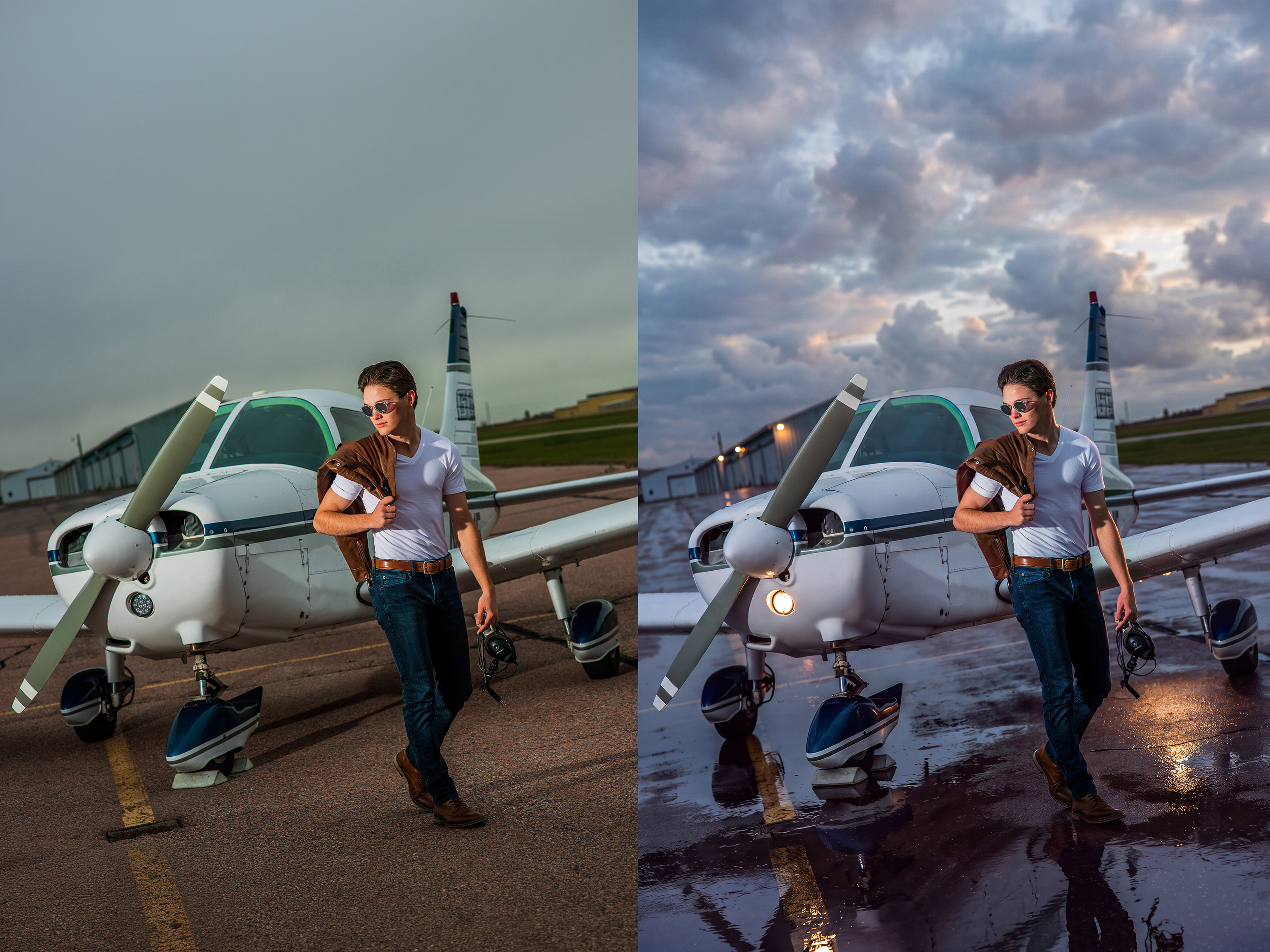 Before, and FUZEd to a storm rolling in